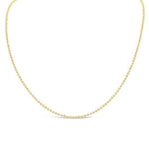 14k Gold Sphere Necklace